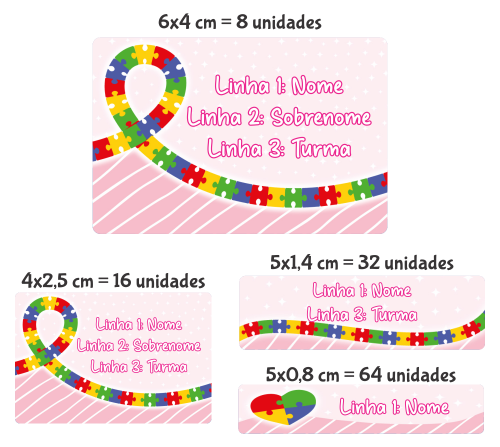 Etiqueta Autismo Rosa
