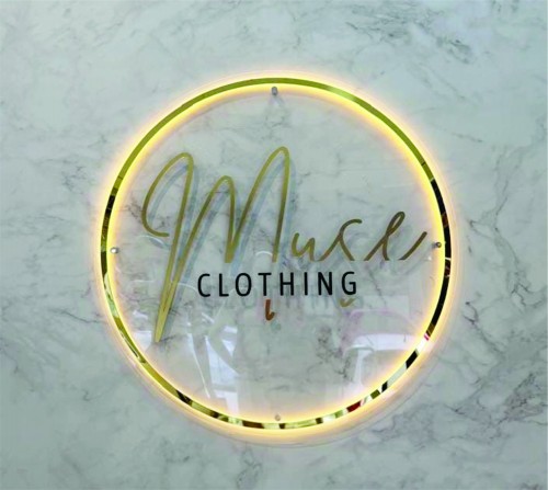 Painel de acrílico com iluminação