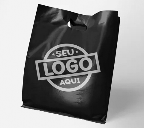 Sacola Plástica Boca de Palhaço 25x35
