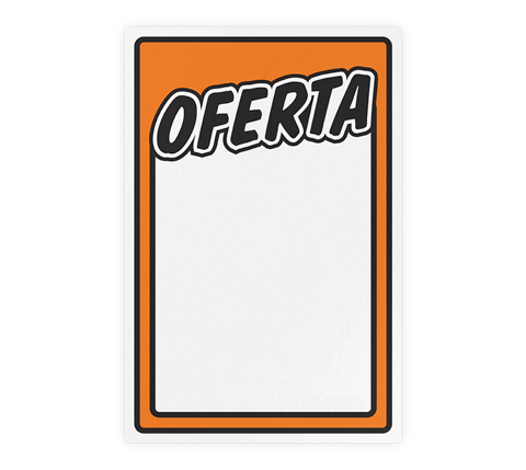 Placa - Oferta (Laranja)